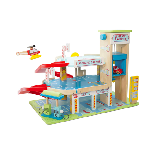 Le Toy Van Wooden 3 Storey Garage