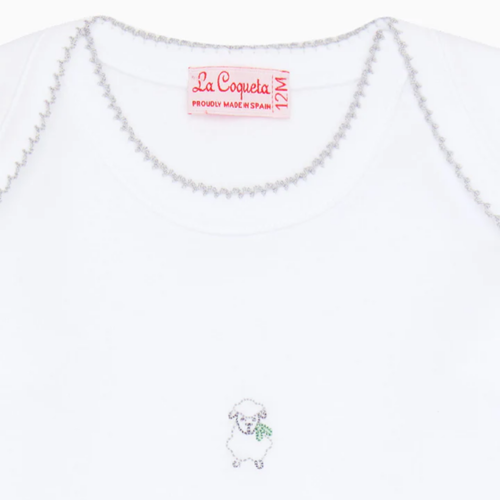 White Victoria Sheep Newborn Gift Set