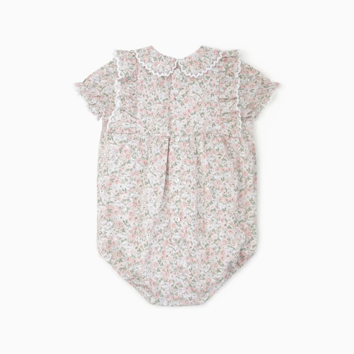Pink Floral Neva Baby Romper