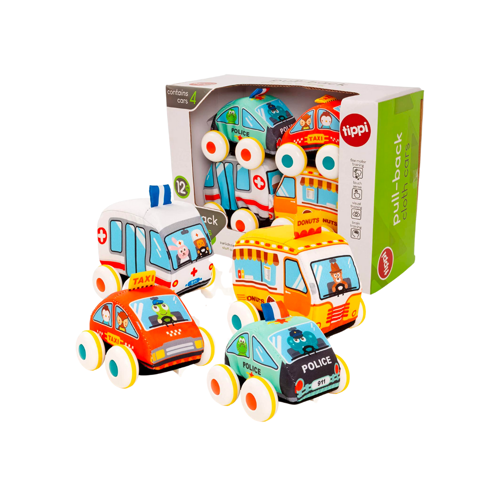 Tippi Soft Play Cloth Car Set